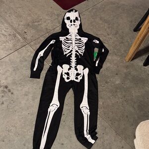 Adults Skeleton Costume - Black and White